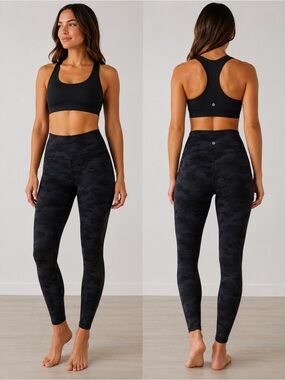 Lululemon Black Camo align Leggings 28’